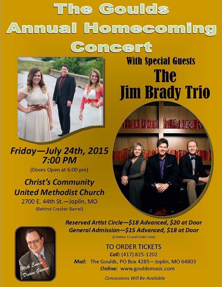 Jim Brady Trio Performing At The Gould’s Annual Homecoming